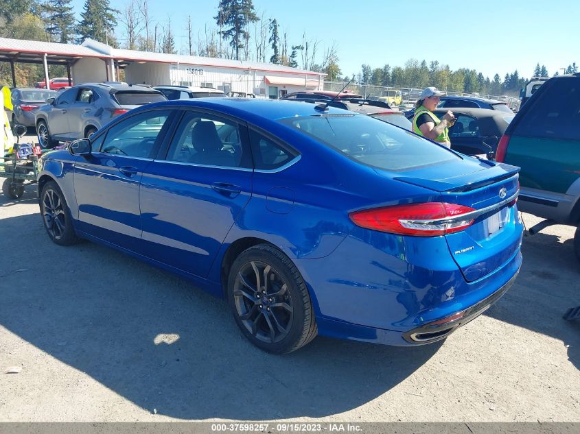 2018 FORD FUSION SE - 3FA6P0T92JR168133