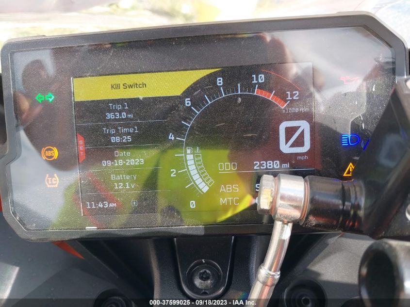 2023 KTM 390 RC MD2JYJ400PC226149