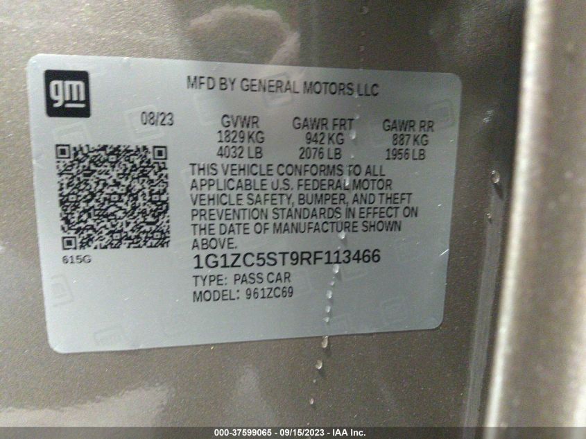 2024 CHEVROLET MALIBU LS - 1G1ZC5ST9RF113466