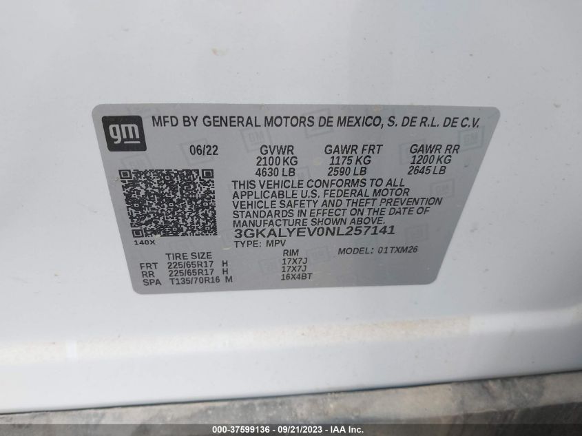 2022 GMC TERRAIN AT4 - 3GKALYEVONL257141