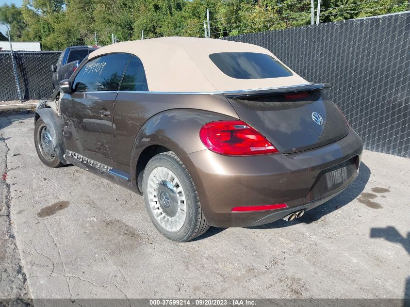 2013 VOLKSWAGEN BEETLE CONVERTIBLE 2.5L W/TECH 3VW5X7AT3DM825081