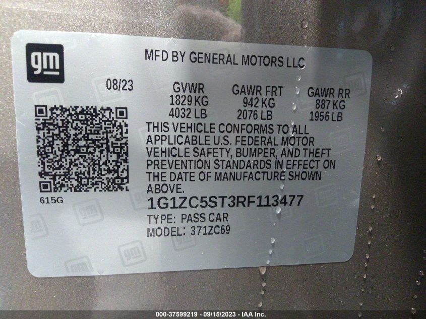2024 CHEVROLET MALIBU LS - 1G1ZC5ST3RF113477