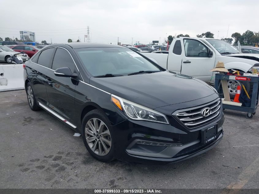 2015 HYUNDAI SONATA 2.4L SPORT - 5NPE34AF3FH074841