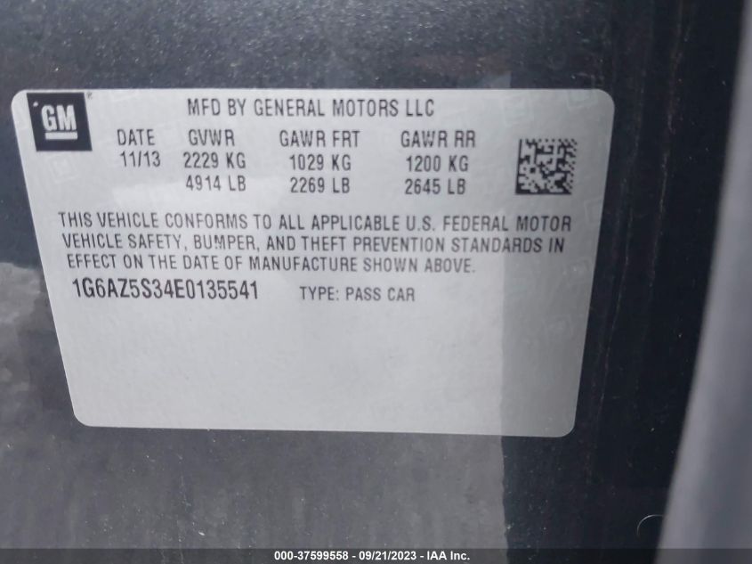 2014 CADILLAC CTS SEDAN PREMIUM AWD - 1G6AZ5S34E0135541