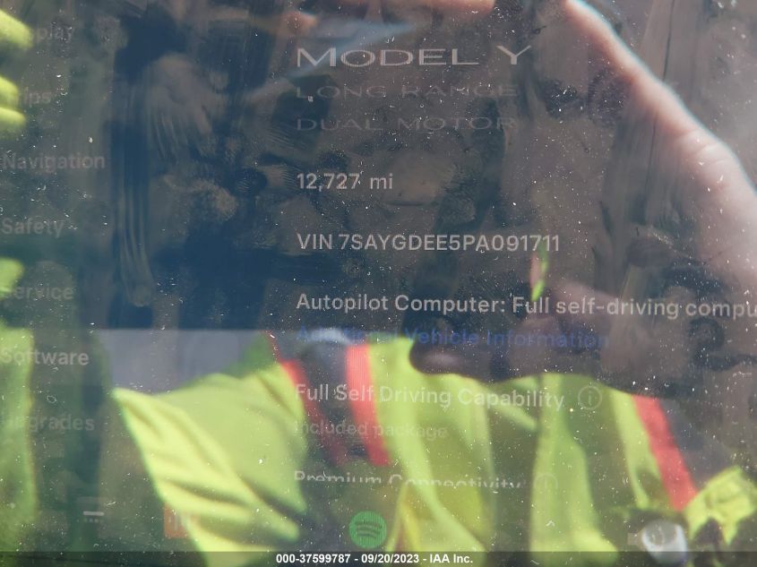 2023 TESLA MODEL Y - 7SAYGDEE5PA091711