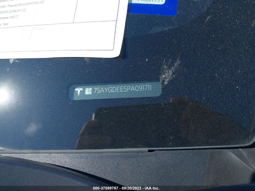 2023 TESLA MODEL Y - 7SAYGDEE5PA091711