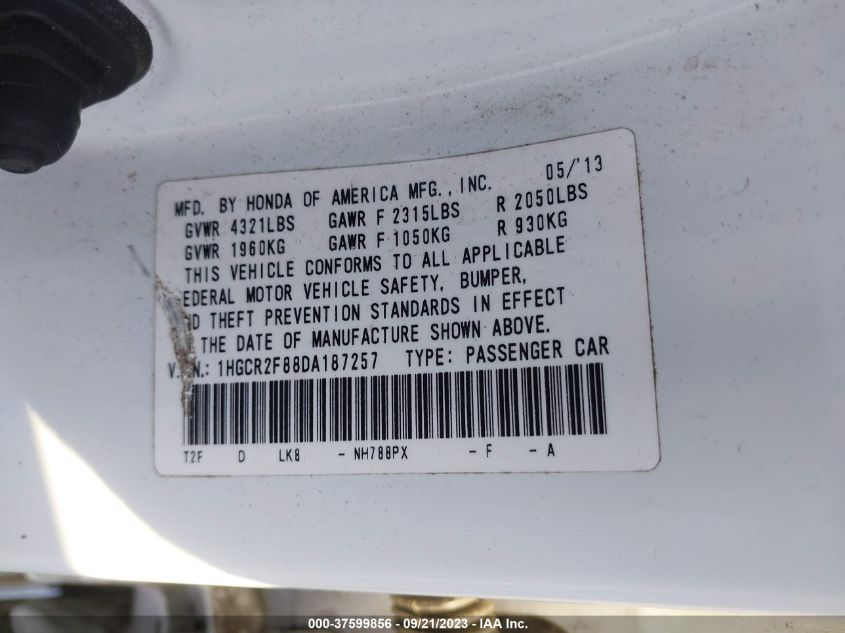 2013 HONDA ACCORD EX-L - 1HGCR2F88DA187257