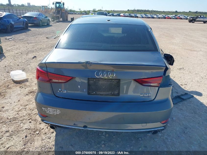 2017 AUDI A3 SEDAN PREMIUM - WAUB8GFF6H1011089