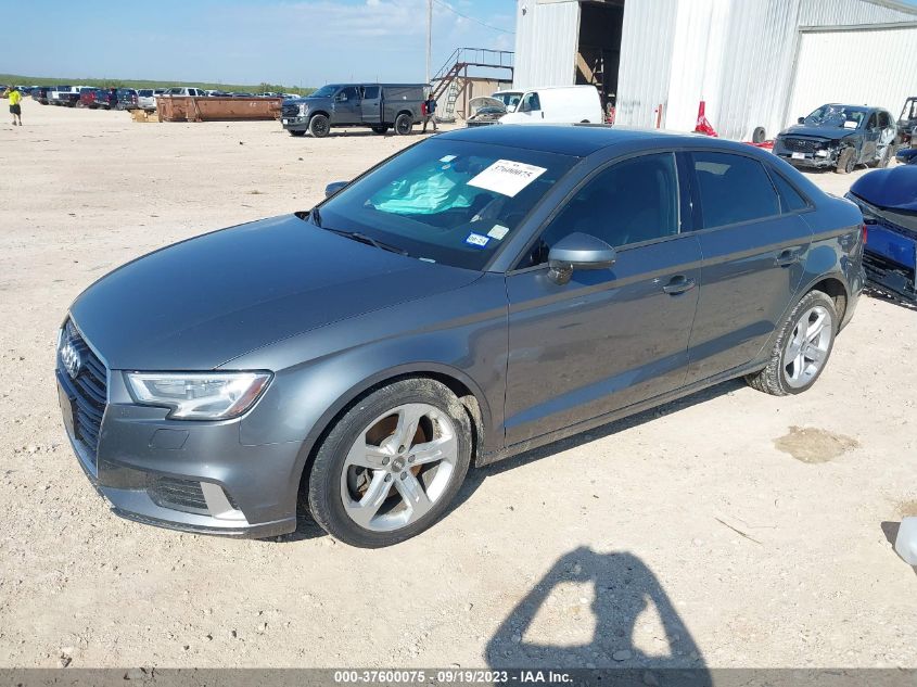 2017 AUDI A3 SEDAN PREMIUM - WAUB8GFF6H1011089