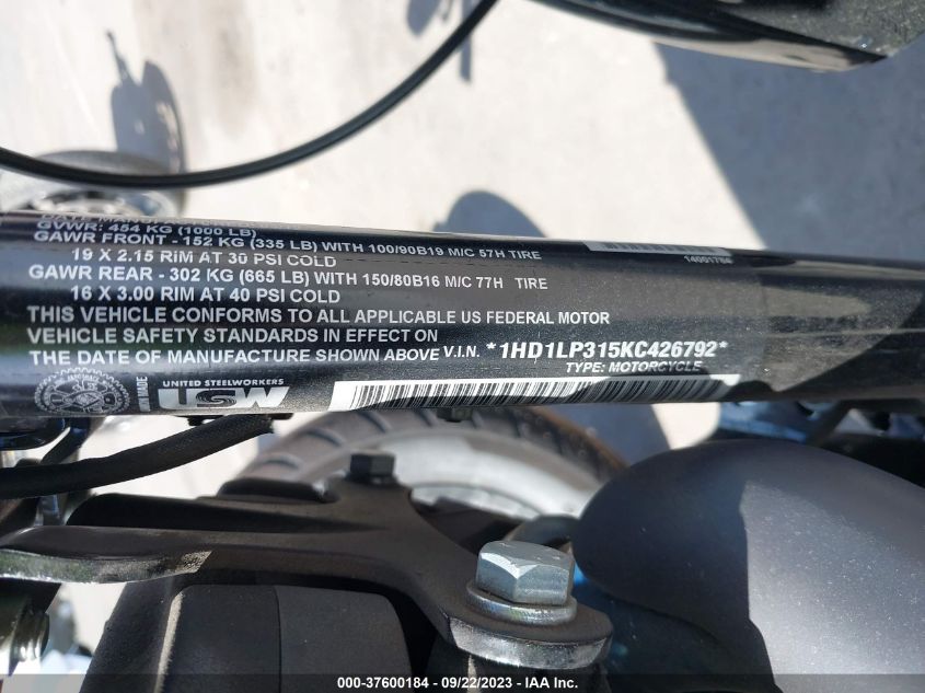 2019 HARLEY-DAVIDSON XL1200 NS - 1HD1LP315KC426792