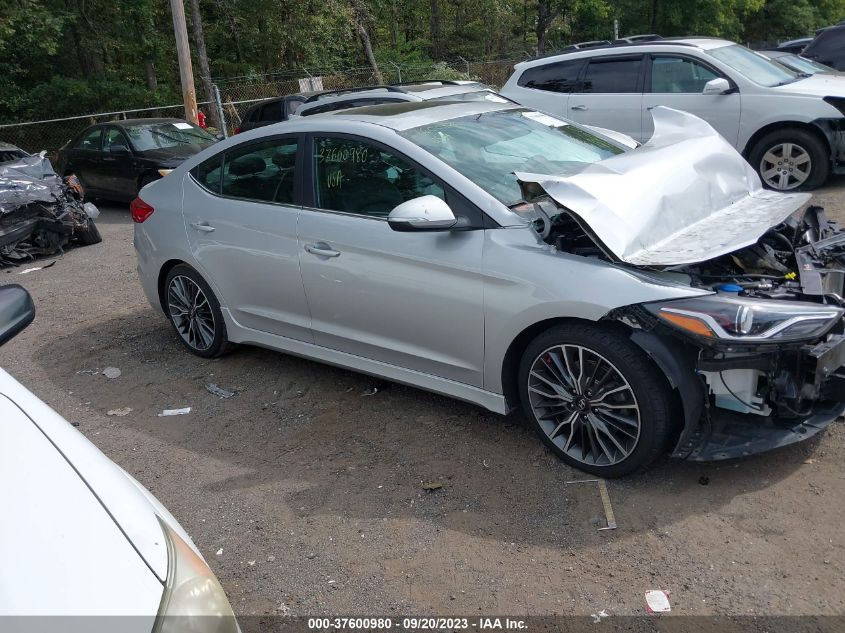 2018 HYUNDAI ELANTRA SPORT - KMHD04LB4JU536350