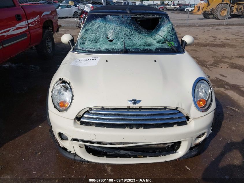 2013 MINI COOPER CONVERTIBLE WMWZN3C50DT568140