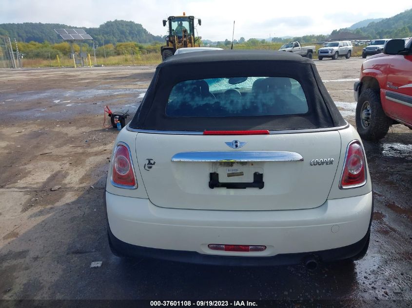 2013 MINI COOPER CONVERTIBLE WMWZN3C50DT568140