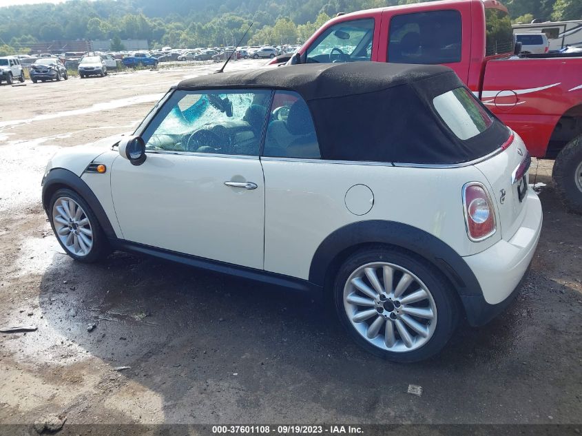 2013 MINI COOPER CONVERTIBLE WMWZN3C50DT568140