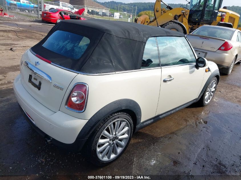 2013 MINI COOPER CONVERTIBLE WMWZN3C50DT568140