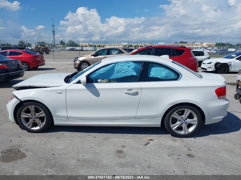 2013 BMW 1 SERIES 128I WBAUP7C58DVP24991