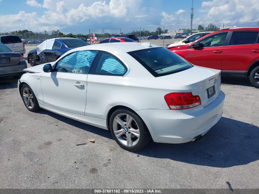 2013 BMW 1 SERIES 128I WBAUP7C58DVP24991