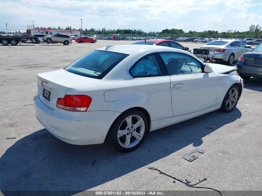 2013 BMW 1 SERIES 128I WBAUP7C58DVP24991