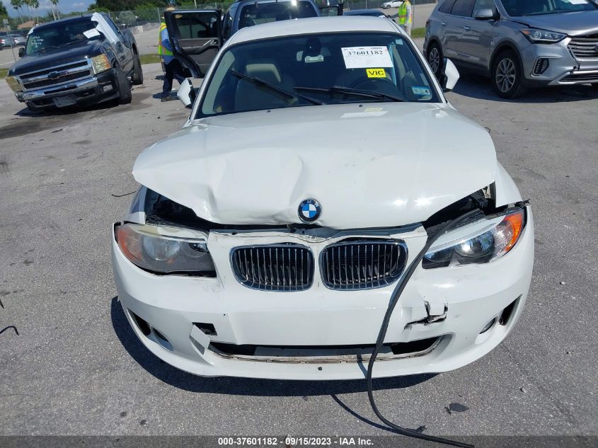 2013 BMW 1 SERIES 128I WBAUP7C58DVP24991