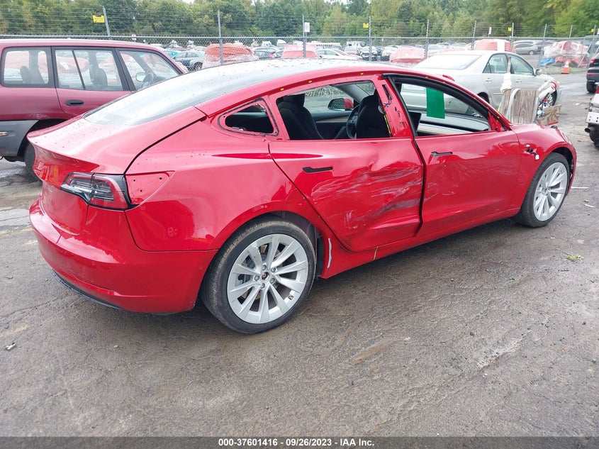 VIN 5YJ3E1EB2NF113567 2022 TESLA MODEL 3 LONG RANGE