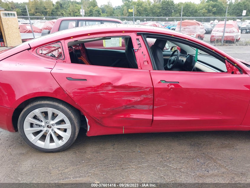 VIN 5YJ3E1EB2NF113567 2022 TESLA MODEL 3 LONG RANGE