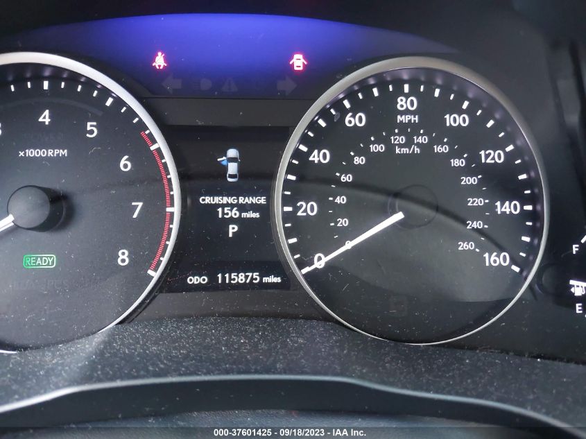 2013 LEXUS ES 300H HYBRID JTHBW1GG9D2027206