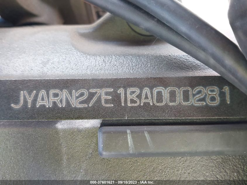 2011 YAMAHA FZ8 N - JYARN27E1BA000281