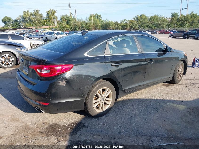 2015 HYUNDAI SONATA 2.4L SE - 5NPE24AF2FH228541