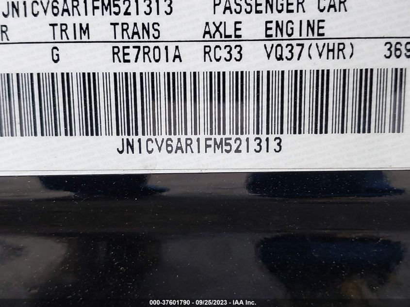 2015 INFINITI Q40 JN1CV6AR1FM521313