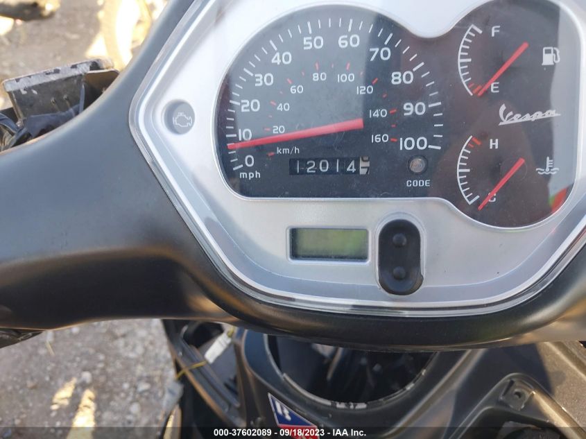 2012 VESPA GTS 300 SUPER ZAPM459L8C5702962