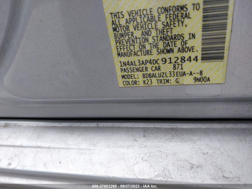 2013 NISSAN ALTIMA 2.5 SV - 1N4AL3AP4DC912844