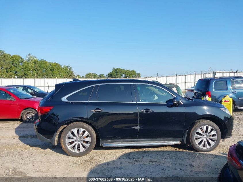 2016 ACURA MDX W/TECH/W/TECH - 5FRYD3H41GB020719