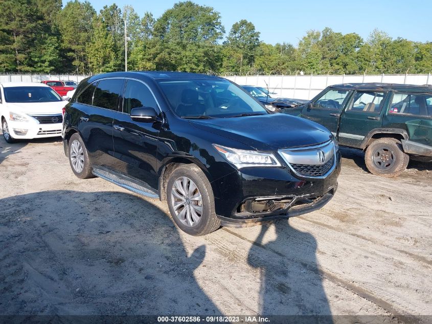 2016 ACURA MDX W/TECH/W/TECH - 5FRYD3H41GB020719