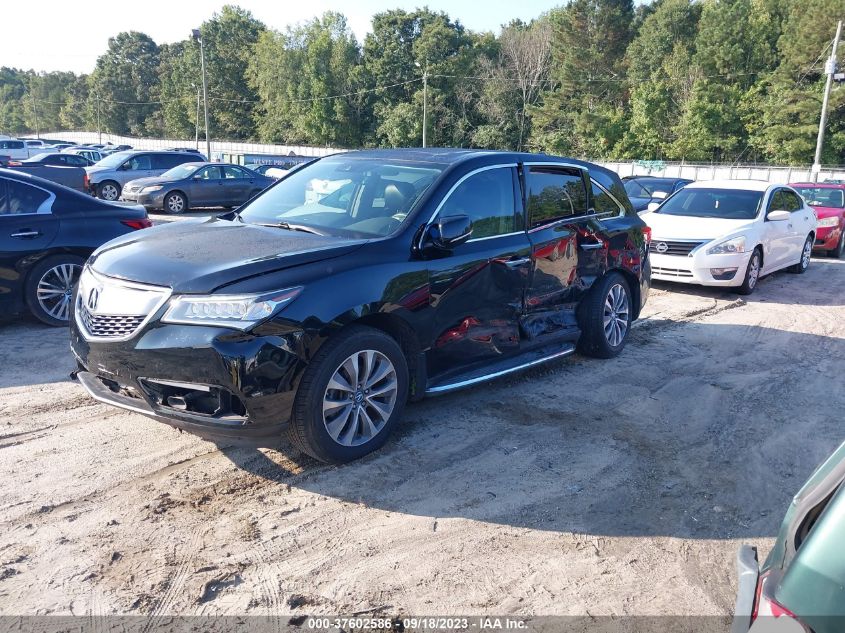 2016 ACURA MDX W/TECH/W/TECH - 5FRYD3H41GB020719