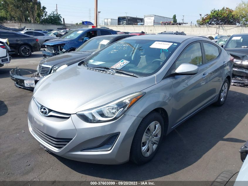 2016 HYUNDAI ELANTRA SE - KMHDH4AE1GU483380