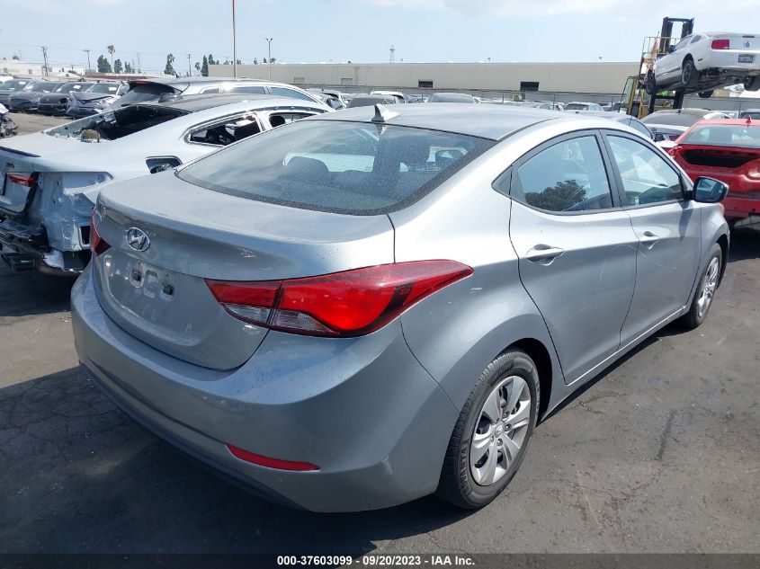 2016 HYUNDAI ELANTRA SE - KMHDH4AE1GU483380