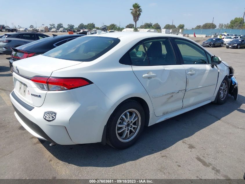 JTDEBRBE9LJ018749 Toyota Corolla HYBRID LE 4