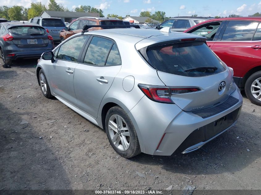 2019 TOYOTA COROLLA HATCHBACK SE/XSE JTNK4RBE4K3001238