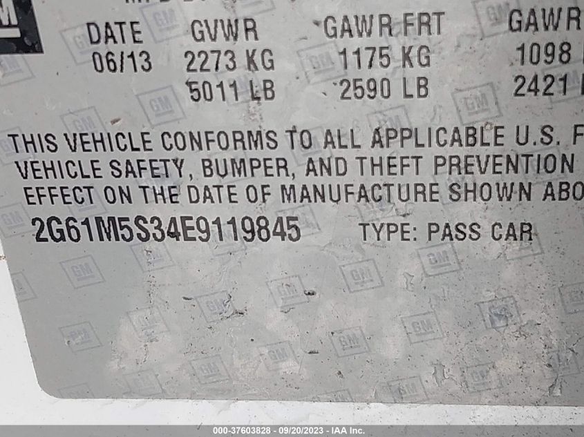 2014 CADILLAC XTS LUXURY - 2G61M5S34E9119845