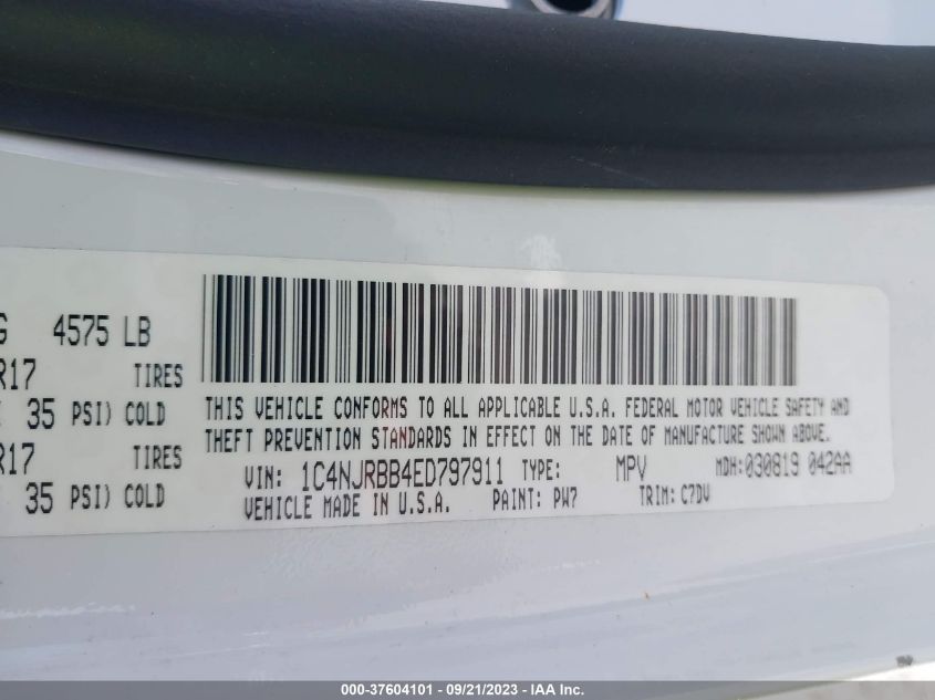2014 JEEP PATRIOT SPORT - 1C4NJRBB4ED797911