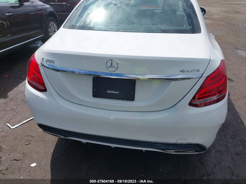 2015 MERCEDES-BENZ C 300 SPORT 4MATIC/LUXURY 4MATIC/4MATIC - 55SWF4KB9FU042822