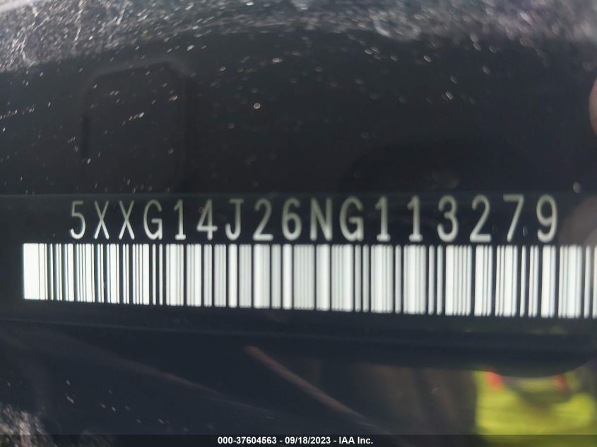 2022 KIA K5 LXS - 5XXG14J26NG113279