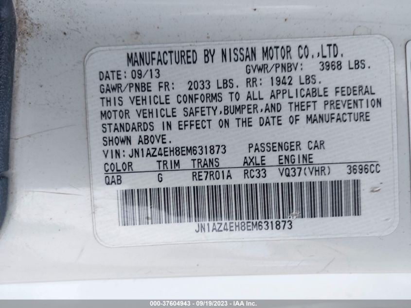2014 NISSAN 370Z TOURING/NISMO - JN1AZ4EH8EM631873