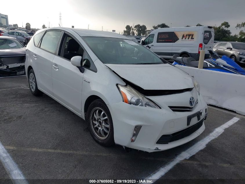 2013 TOYOTA PRIUS V TWO/THREE/FIVE - JTDZN3EU3D3289191