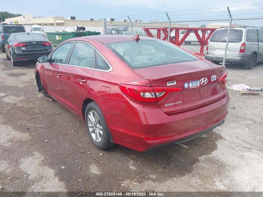 2015 HYUNDAI SONATA 2.4L SE - 5NPE24AF9FH257387