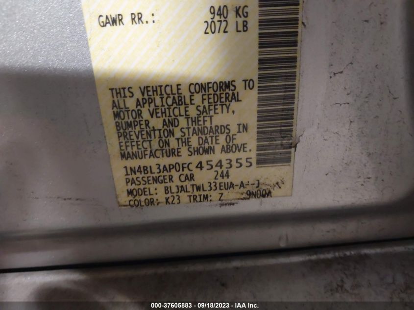 2015 NISSAN ALTIMA 3.5 SL - 1N4BL3AP0FC454355