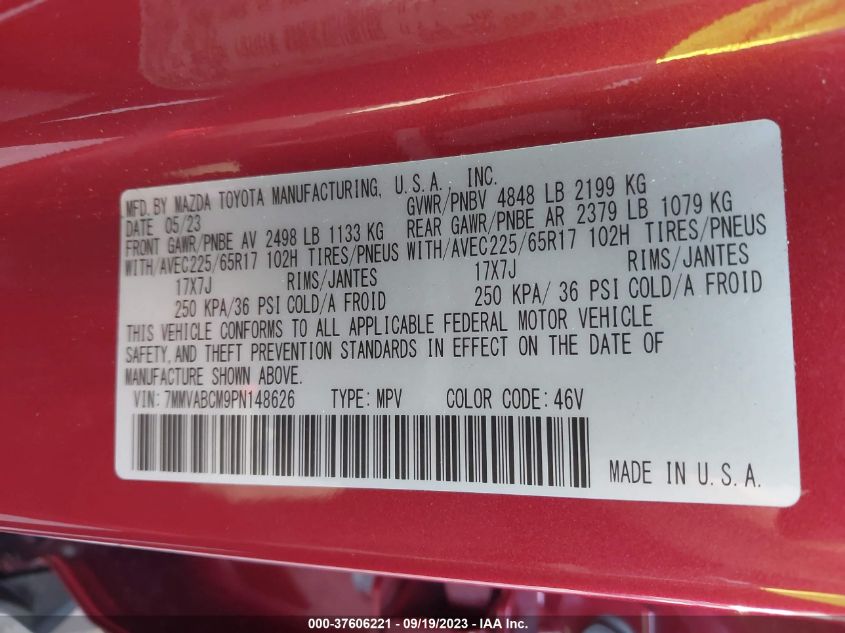 2023 MAZDA CX-50 2.5 S PREFERRED PLUS 7MMVABCM9PN148626