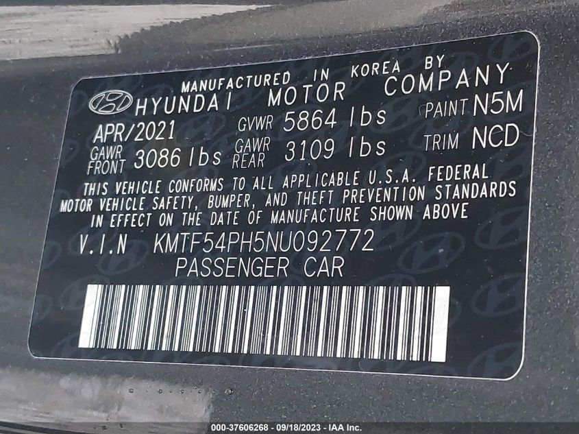 2022 GENESIS G90 5.0L ULTIMATE KMTF54PH5NU092772
