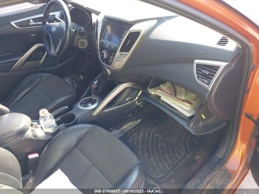 2013 HYUNDAI VELOSTER W/BLACK INT - KMHTC6AD9DU114419