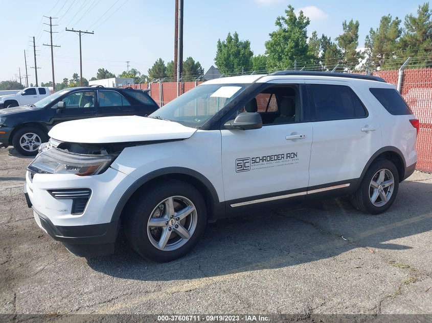 VIN 1FM5K7D83JGC00495 2018 FORD EXPLORER XLT